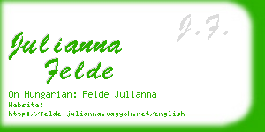 julianna felde business card